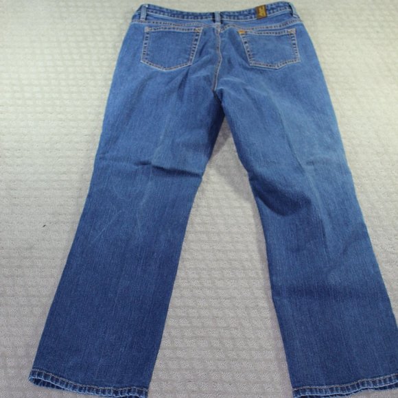 Aura Size 14 High Rise Straight Leg Blue Jeans - Picture 2 of 5